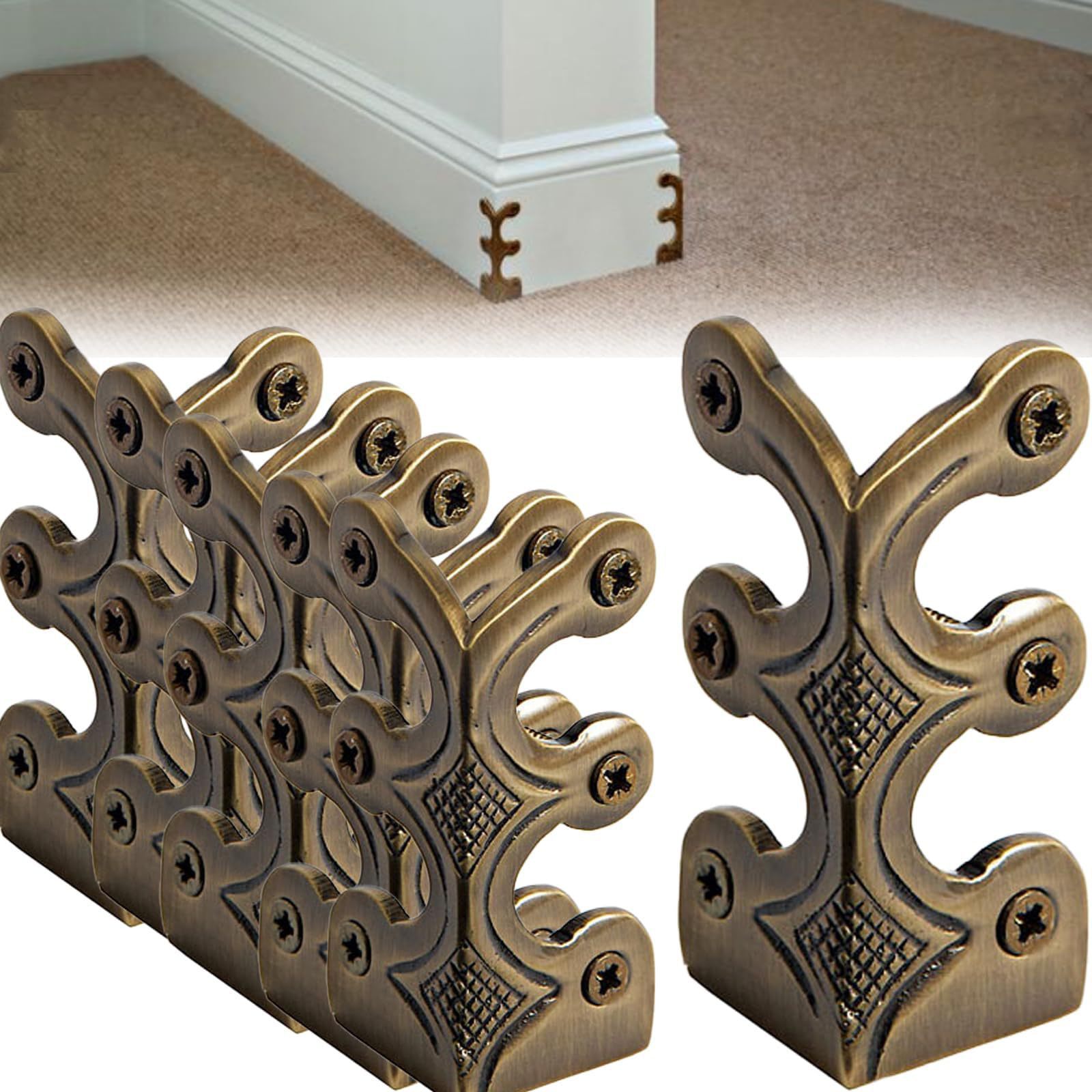 Office Furniture Warehouse - 1Pcs Solid Brass Corner Guard L
