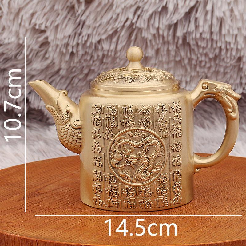 Office Furniture Phoenix - Brass Relief Baifu Dragon and Phoenix