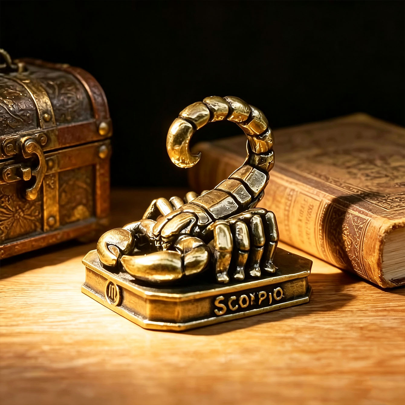 Office Furniture Warehouse - Handmade Brass Zodiac Ornaments - vintage