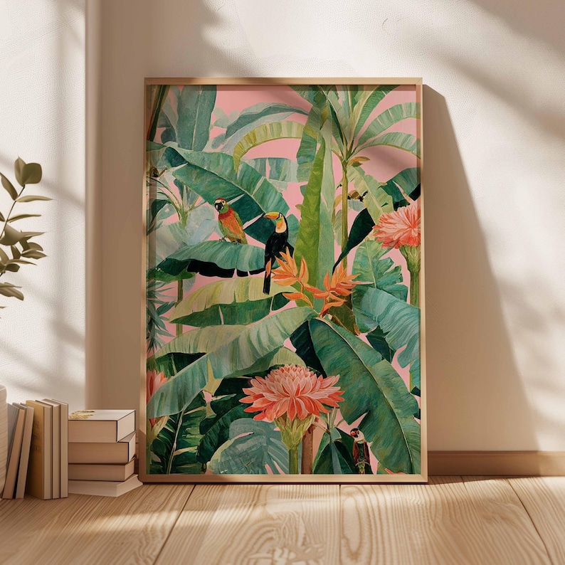 1pc Retro Tropical Canvas Post - Office Furniture Warehouse ulasan dan harga