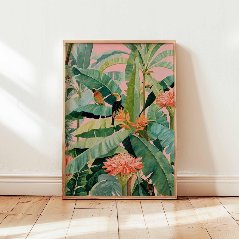1pc Retro Tropical Canvas Post - Office Furniture Warehouse ulasan dan harga