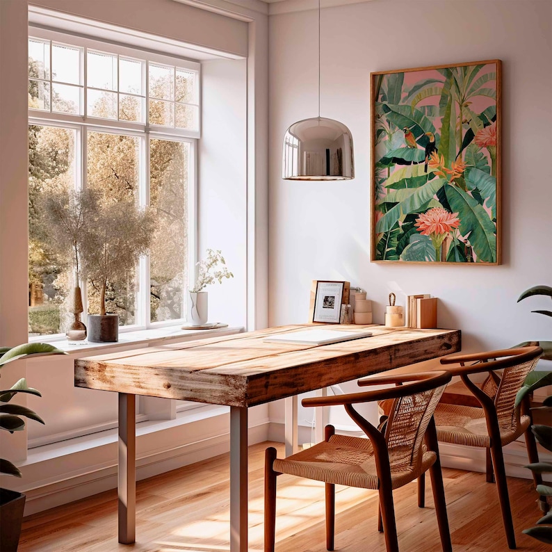 1pc Retro Tropical Canvas Post - Office Furniture Warehouse ulasan dan harga