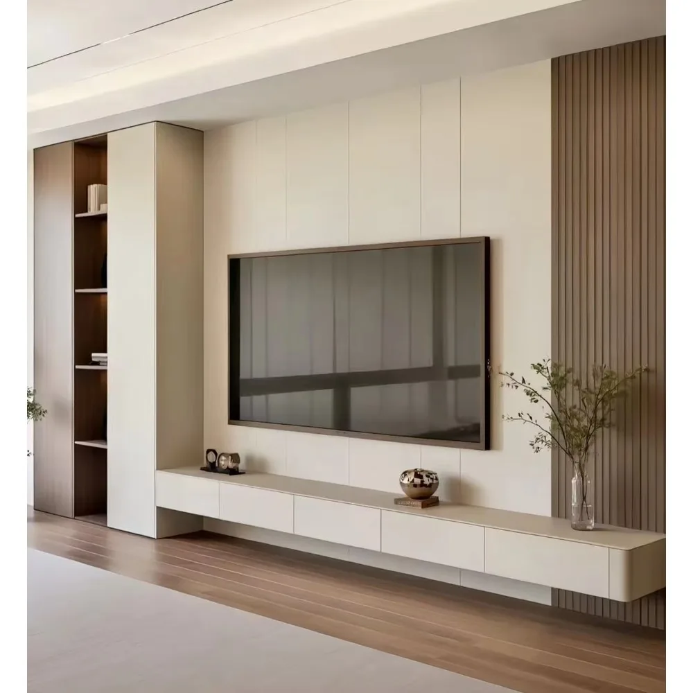 Modern Custom Wooden Low TV Ca - Office Furniture Custom ulasan dan harga