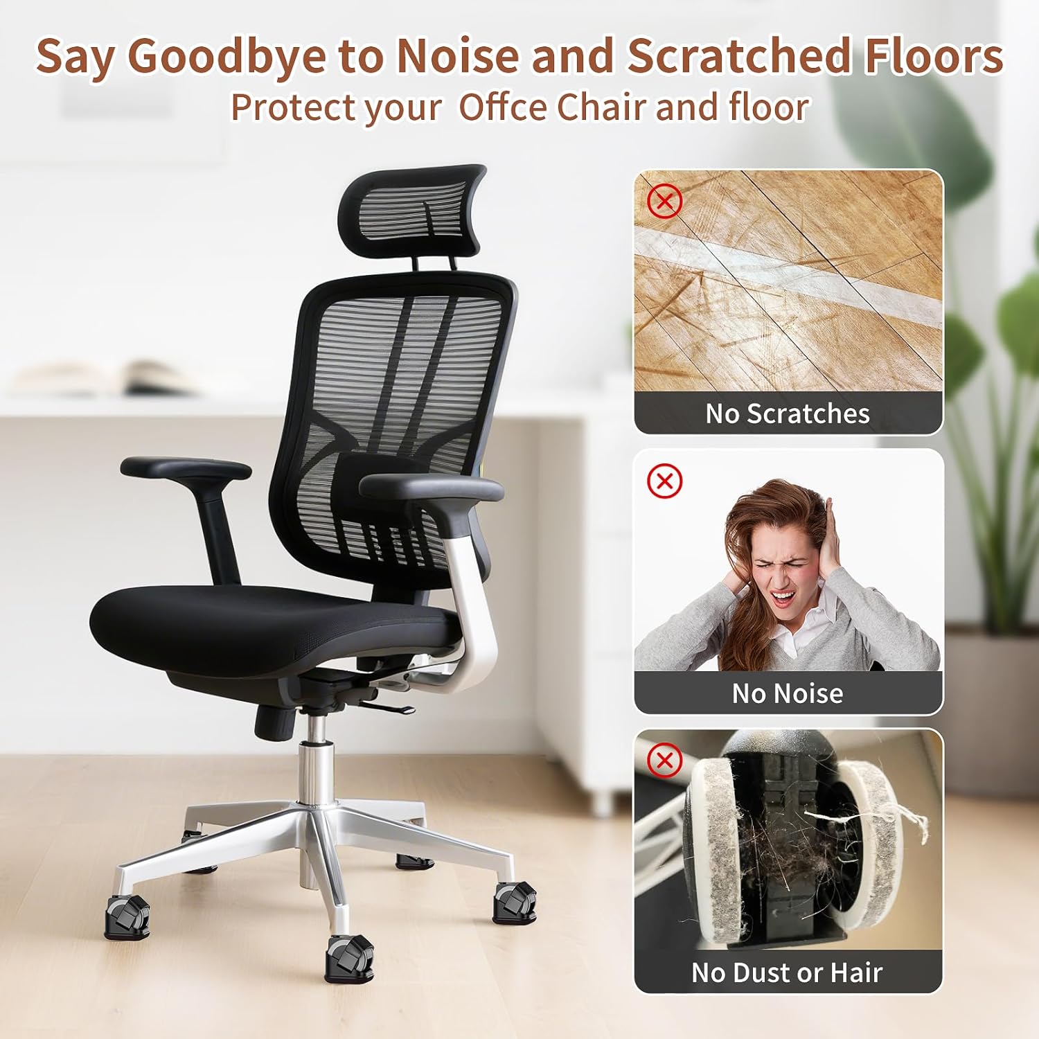5PCS Chair Leg Protectors Offi - Office Furniture Warehouse ulasan dan harga