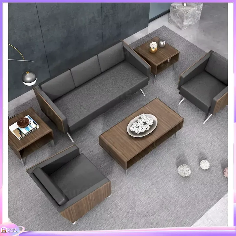 Modern 3 Seater Office Sofa Le - Office Furniture Custom ulasan dan harga
