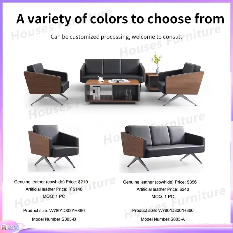 Modern 3 Seater Office Sofa Le - Office Furniture Custom ulasan dan harga