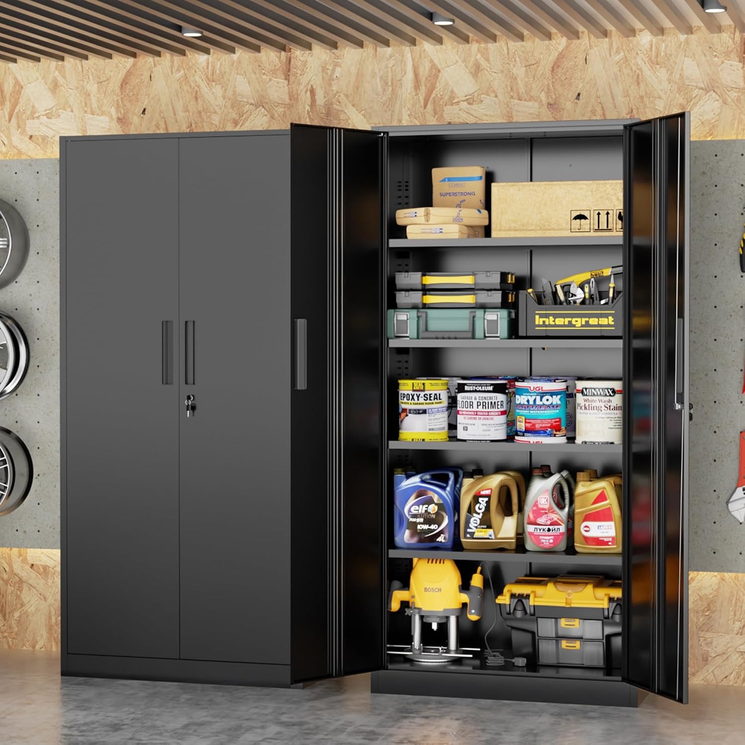 Tall Metal Storage Cabinet Org - Office Furniture Warehouse ulasan dan harga