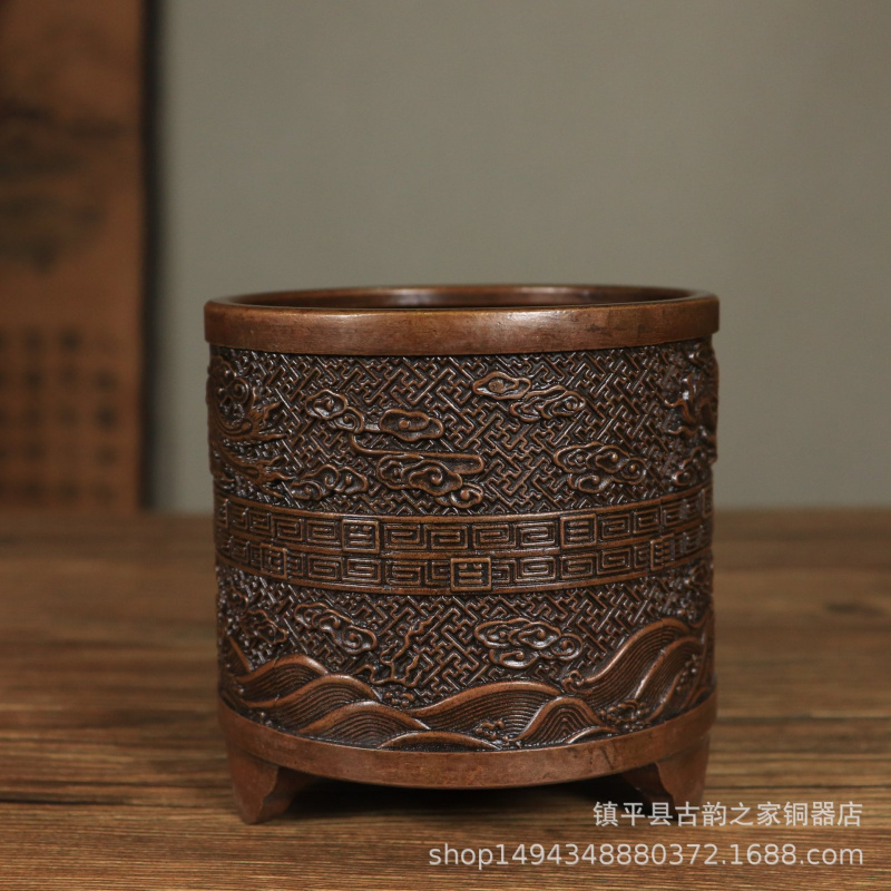 Bronze Incense Burner Cylinder - Office Furniture Phoenix ulasan dan harga