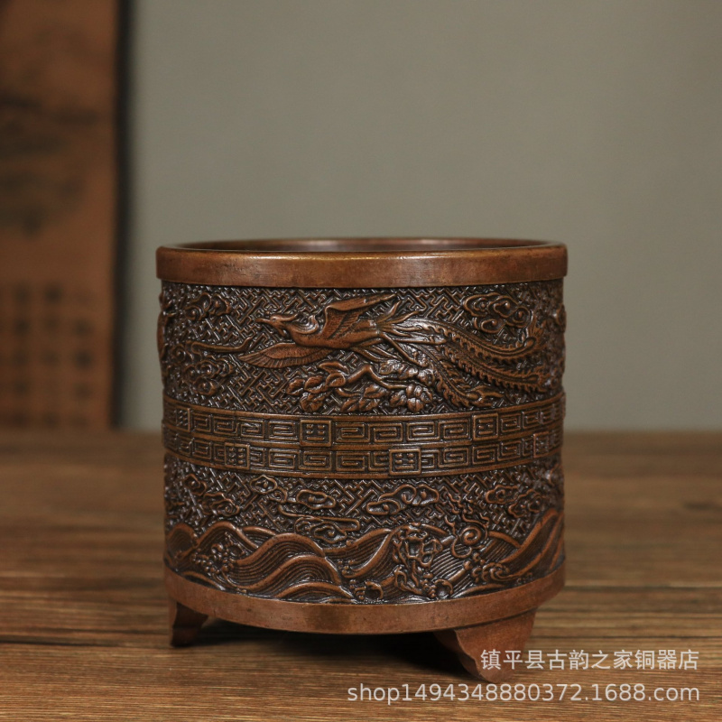 Bronze Incense Burner Cylinder - Office Furniture Phoenix ulasan dan harga