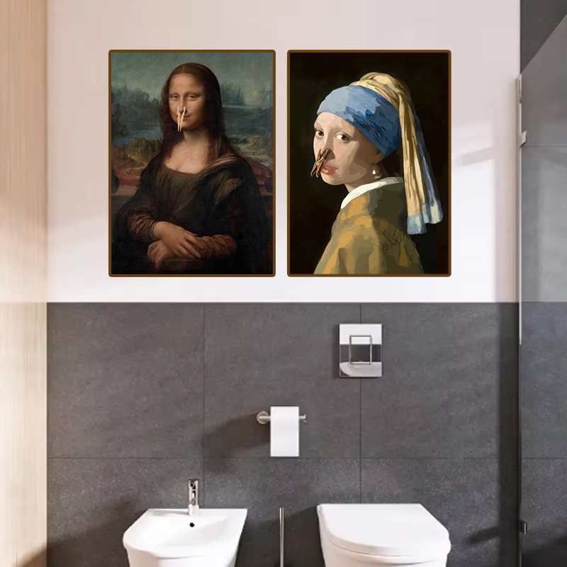 1pc Funny Abstract Bathroom To - Office Furniture Warehouse ulasan dan harga