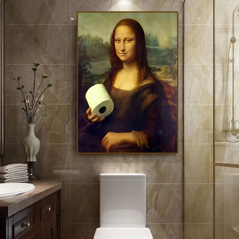 1pc Funny Abstract Bathroom To - Office Furniture Warehouse ulasan dan harga
