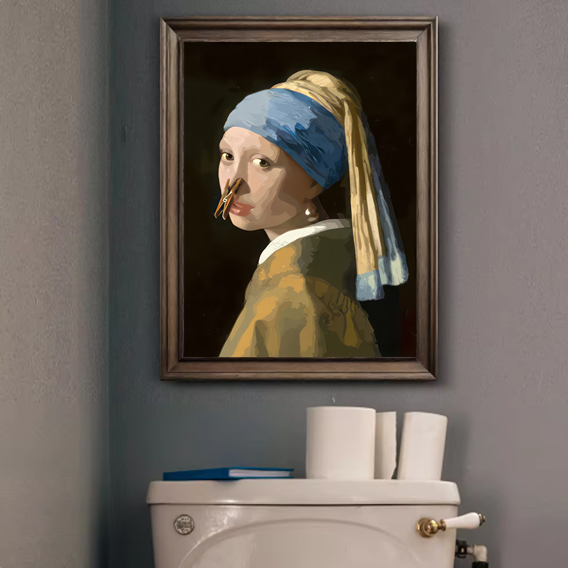 1pc Funny Abstract Bathroom To - Office Furniture Warehouse ulasan dan harga