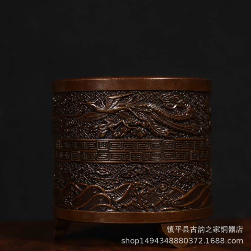 Bronze Incense Burner Cylinder - Office Furniture Phoenix ulasan dan harga