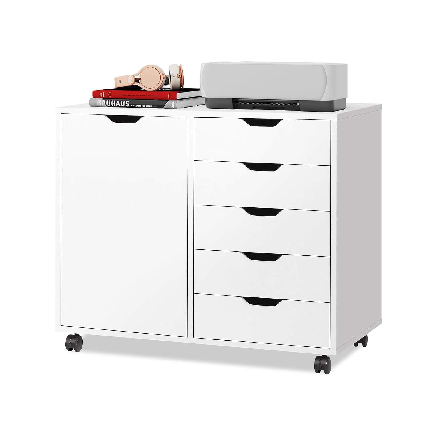 5-Drawer Wood Drawer Cabinet,  - Office Furniture Custom ulasan dan harga