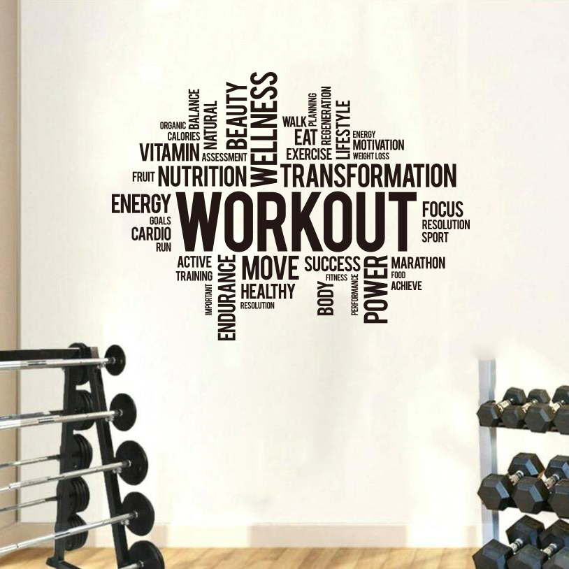 Gym Workout Word Cloud Wall St - Office Furniture Warehouse ulasan dan harga
