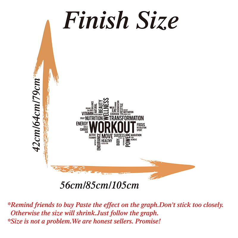 Gym Workout Word Cloud Wall St - Office Furniture Warehouse ulasan dan harga