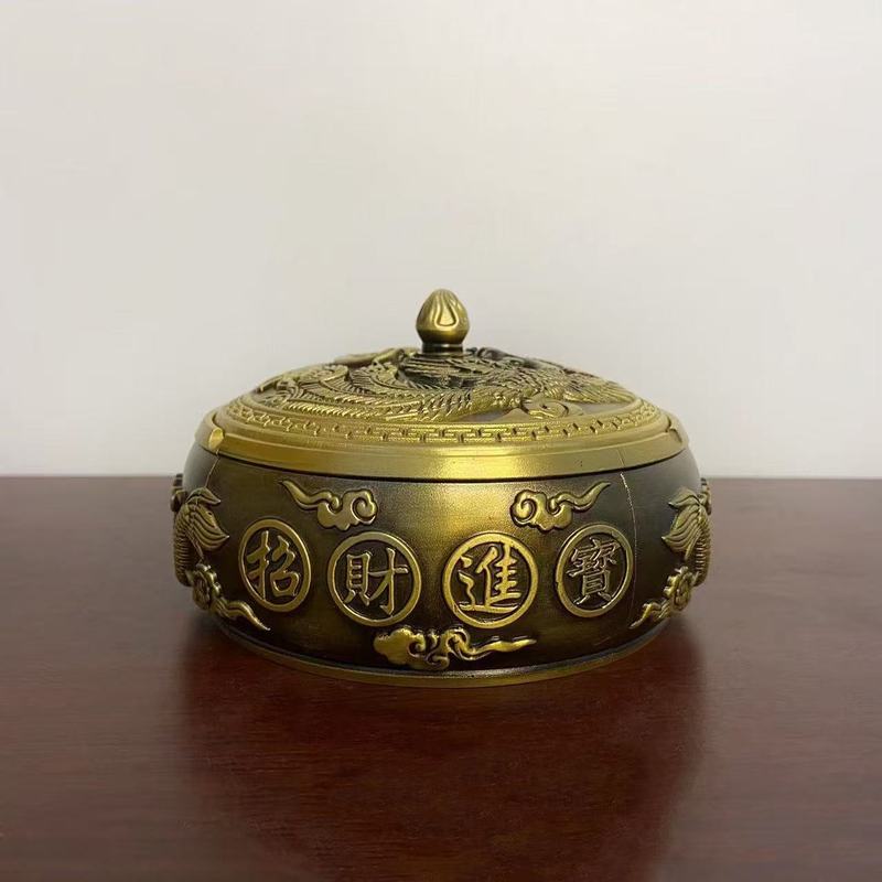 Brass Dragon and Phoenix Ashtr - Office Furniture Phoenix ulasan dan harga