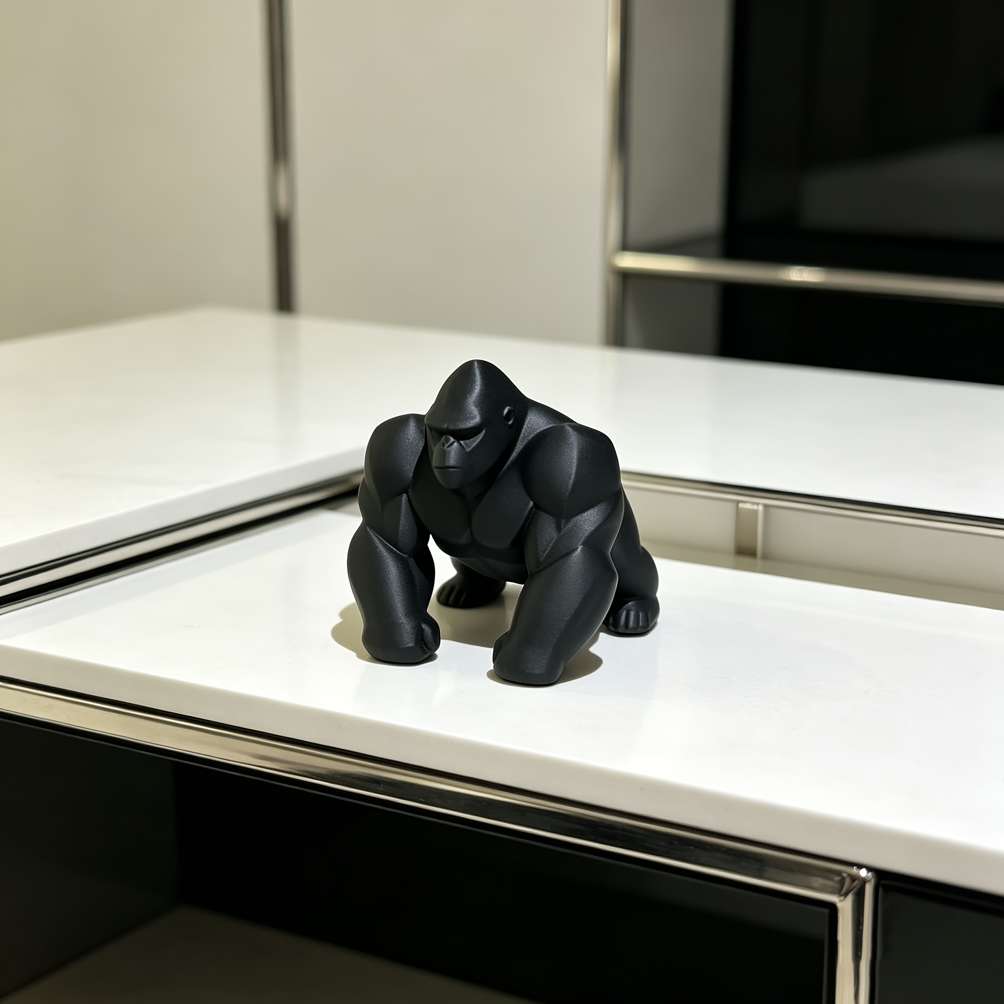 Geometric Gorilla Figurine 3D  - Office Furniture Warehouse ulasan dan harga