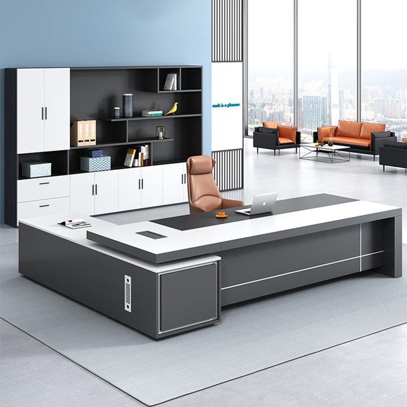 White And Chair Set, Manager'S - Xh Office Furniture ulasan dan harga