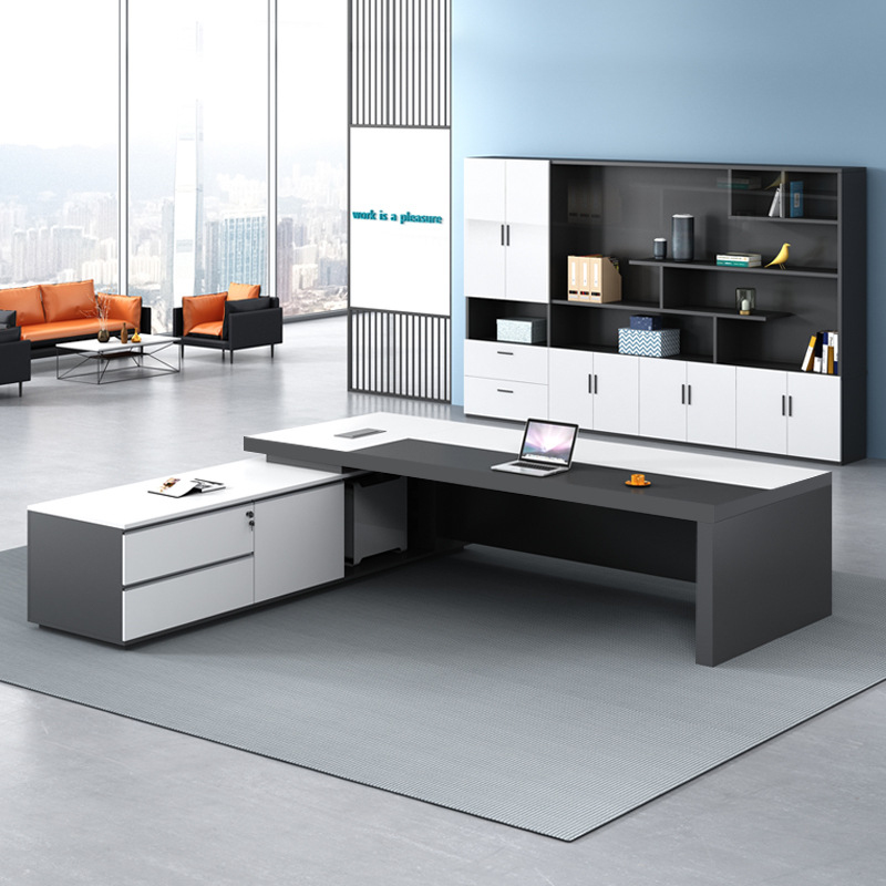 White And Chair Set, Manager'S - Xh Office Furniture ulasan dan harga