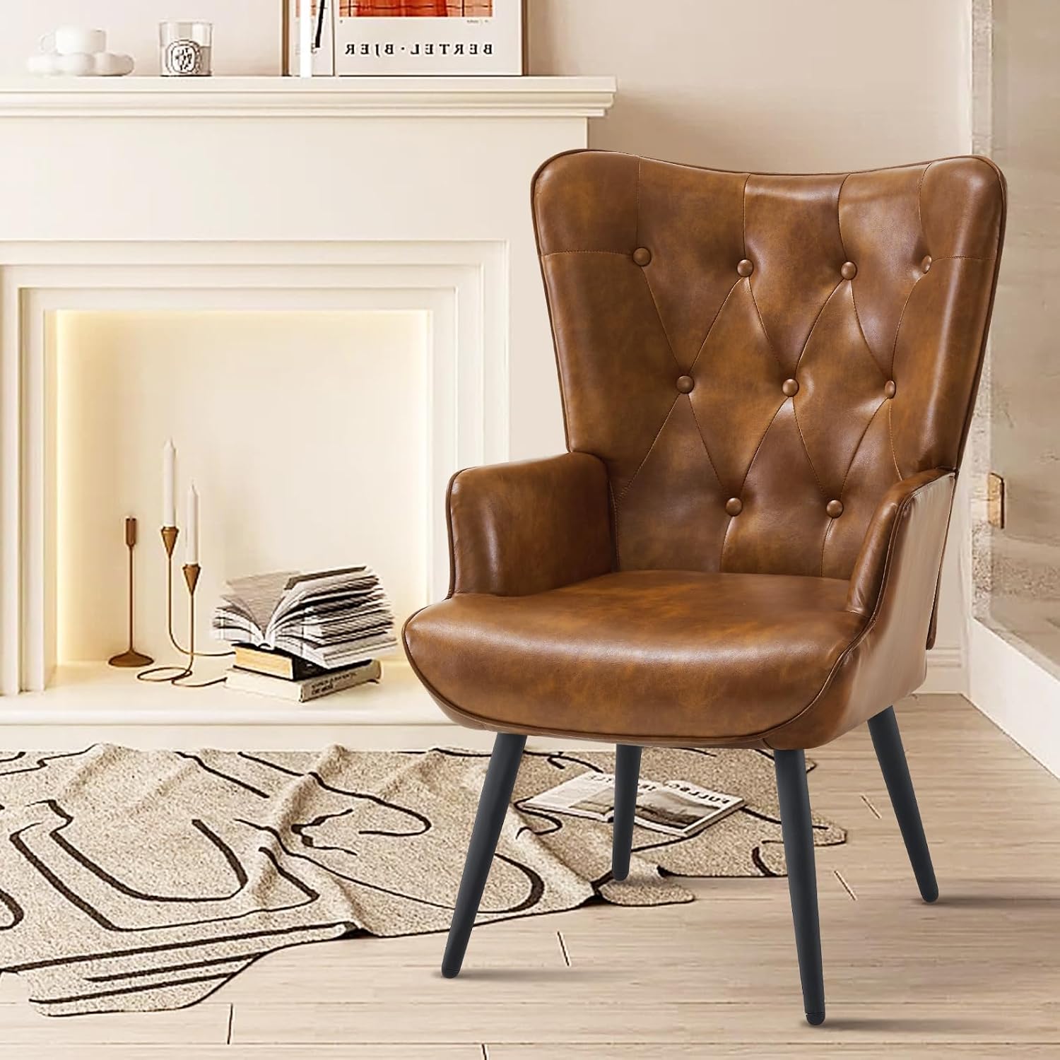 Mid Century Modern Accent Chai - Office Furniture Custom ulasan dan harga