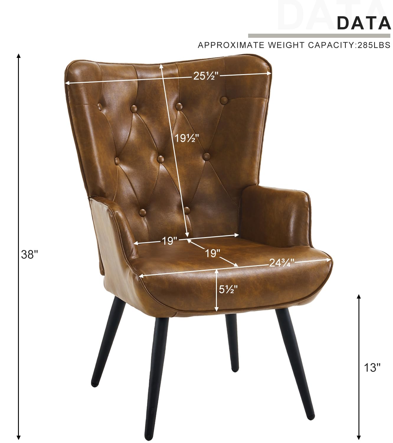 Mid Century Modern Accent Chai - Office Furniture Custom ulasan dan harga