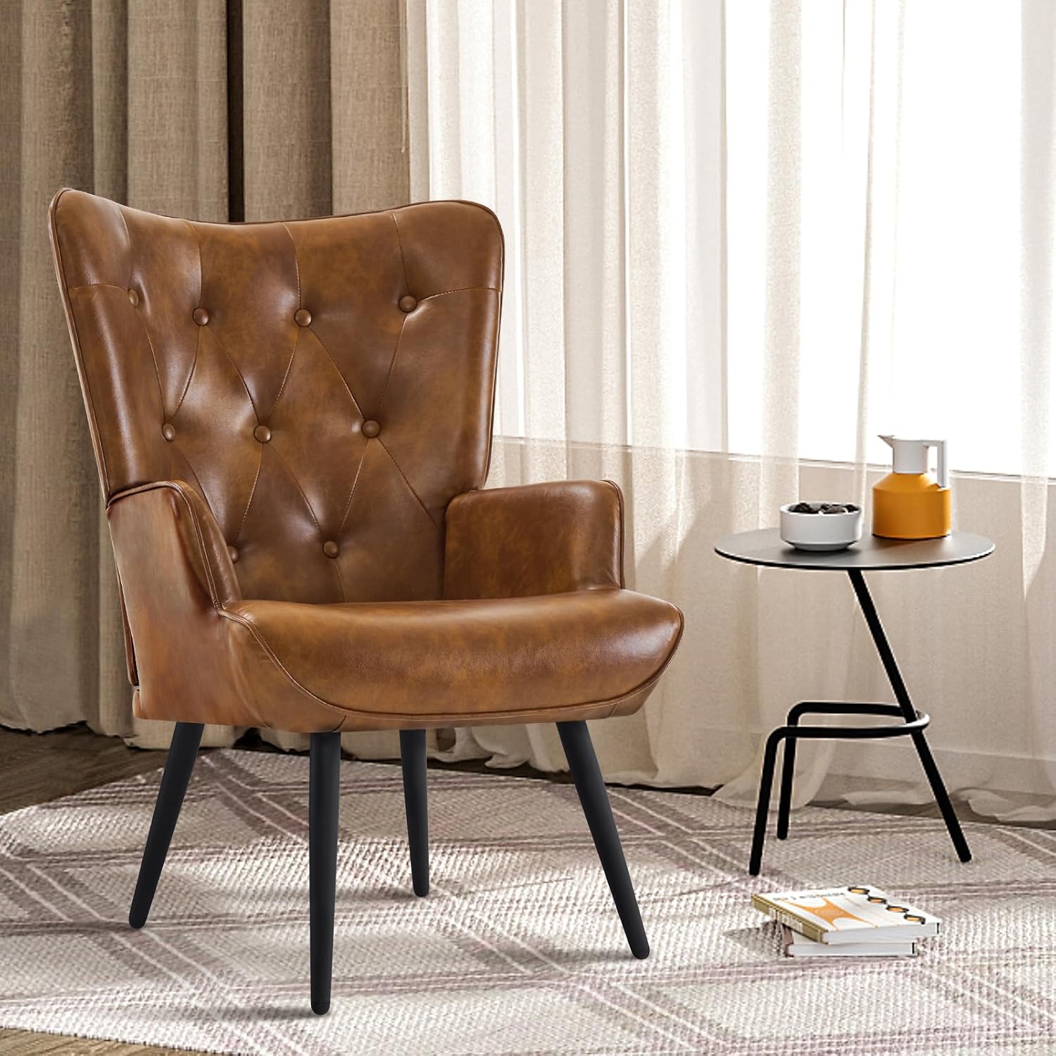 Mid Century Modern Accent Chai - Office Furniture Custom ulasan dan harga