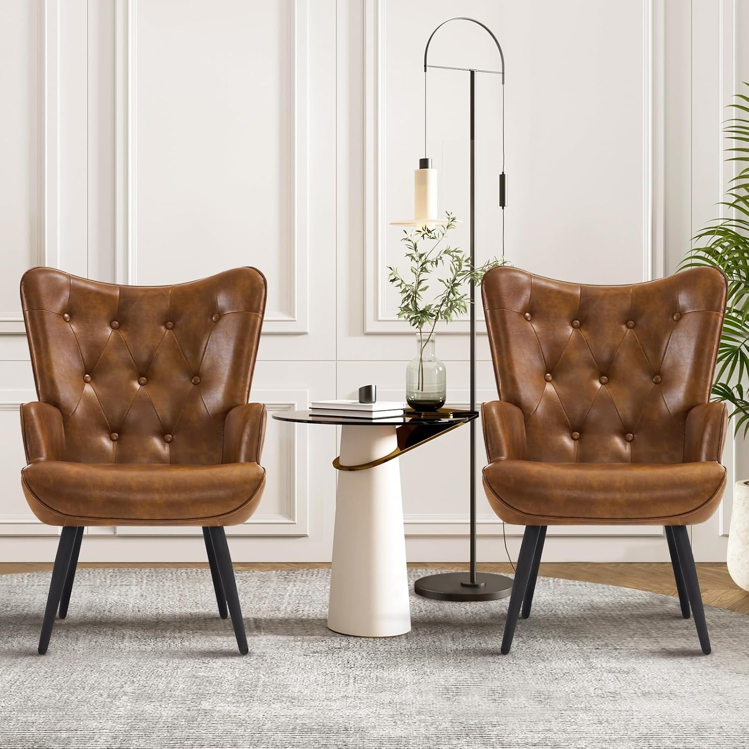 Mid Century Modern Accent Chai - Office Furniture Custom ulasan dan harga
